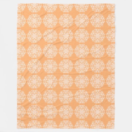 Melon Mandala Fleece Deken (Voorkant)