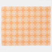 Melon Mandala Fleece Deken (Voorkant (Horizontaal))