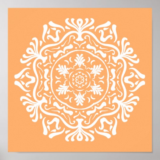 Melon Mandala Poster (Voorkant)