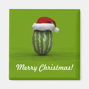 Melon met Santa Hat Magneet