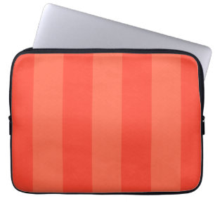 Melon Oranje Stripes Electronics Bag Laptop Sleeve