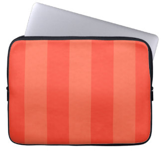 Melon Oranje Stripes Electronics Bag Laptop Sleeve