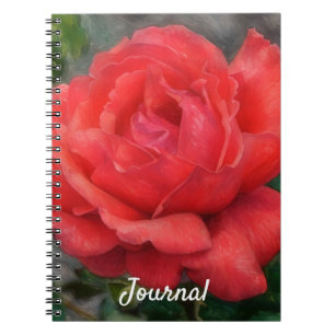 Melon Red Rose Flower Art Journal Notitieboek