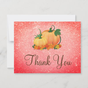 melon Rouge Pailleté Little Pumpkin Carte de remer