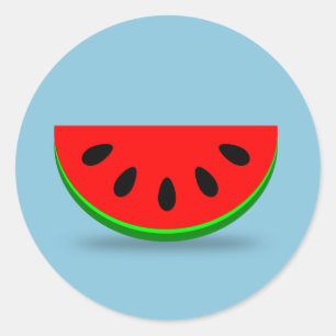 Melon Segment Ronde Sticker