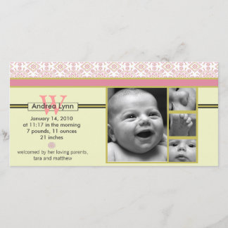 melon tangerine bandana patroon baby aankondiging