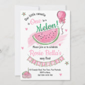 Melon Theme Anniversaire Invitation (Devant)