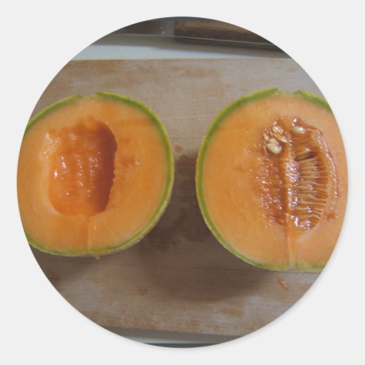 Melon tranché ~ autocollant (Devant)