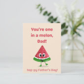 Melon Vaderdag Edition Briefkaart (Staand voorkant)