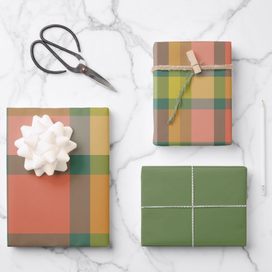 Melon Wrapping Paper Flat Sheet Set of 3 (Voorkant)