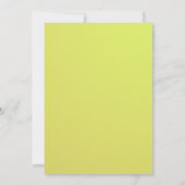 Melon Yellow, Enregistrer Le Faire-part de mariage (Dos)