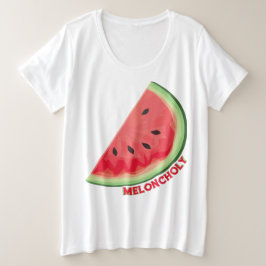 Meloncholie Grote Maat T-shirt