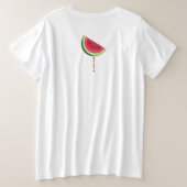 Meloncholie Grote Maat T-shirt (Design achterkant)