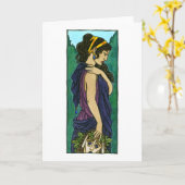 Melpomeen-Wenskaart Kaart (Gele Bloem)