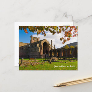 Melrose Abbey, Schotland Ansichtkaart Briefkaart