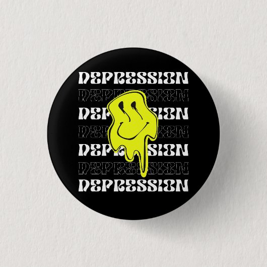 MELT_Depressie_Zwart Button (Voorkant)