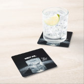 MELT ICE. Keychain Vierkante Kartonnen Onderzetter (Insitu)