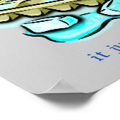 Melt Ice With My Mind Funny Poster Signe (Coin)