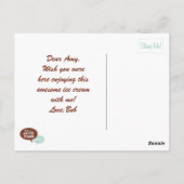 Melt 'n' Drive Soft Serve Ice Cream Carte Postale (Dos)