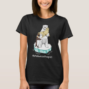 Meltdown in Progress Global Warming Beer Climate C T-shirt