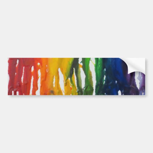 Melted Crayon Bumpersticker (Voorkant)