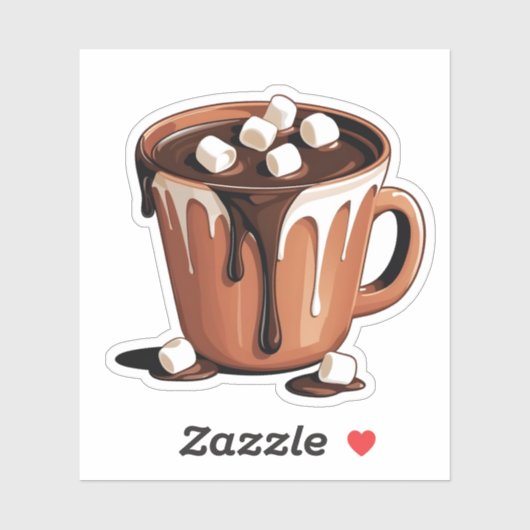 Melting Chocolate Volcano Fantasy sticker (Vel)