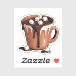 Melting Chocolate Volcano Fantasy sticker