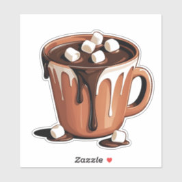 Melting Chocolate Volcano Fantasy sticker