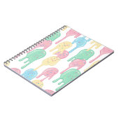 Melting Ice Cream and Sprinkles Pattern Notitieboek (Linkerzijde)