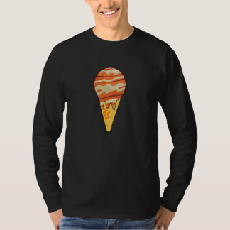 Melting Ice Cream Planet Jupiter Solar System Jupi T-shirt