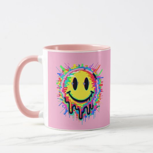 Melting Multicolor Painted Face Mug Design (Gauche)