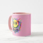 Melting Multicolor Painted Face Mug Design (Devant gauche)