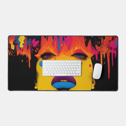 Melting Neon Muse – Psychedelic Pop Art Portrai (Clavier et souris)