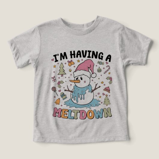 Melting Snowman Humour de vacances (Design Recto)