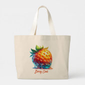 Melting Strawberry-Berry CoolTote Bag Grote Tote Bag (Achterkant)
