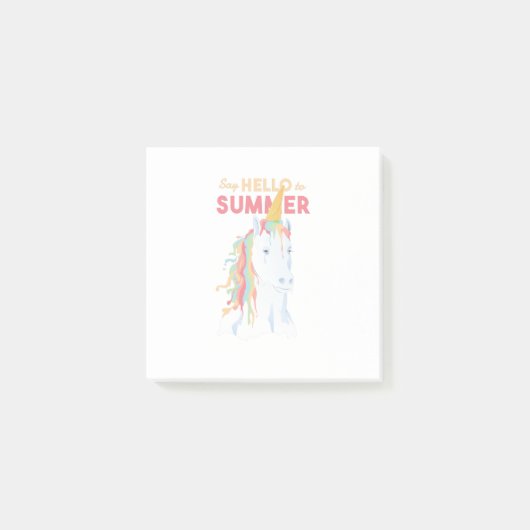 Melting Summer Unicorn Post-it® Notes (Voorkant)