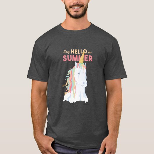 Melting Summer Unicorn T-shirt (Voorkant)