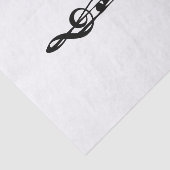 MELTPOINT WHITE Hot Black G-Clef Tissuepapier (Detail)