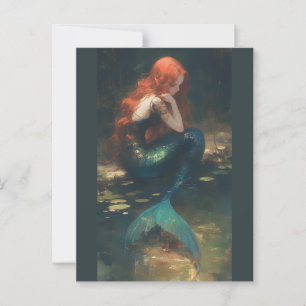 Melusine, meermin briefkaart