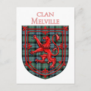 Melville Tartan Scottish Play Lion Rampant Briefkaart