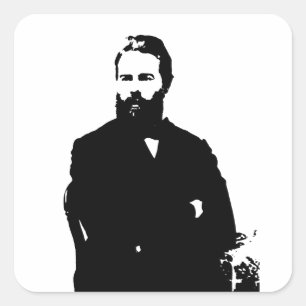 Melville Vierkante Sticker