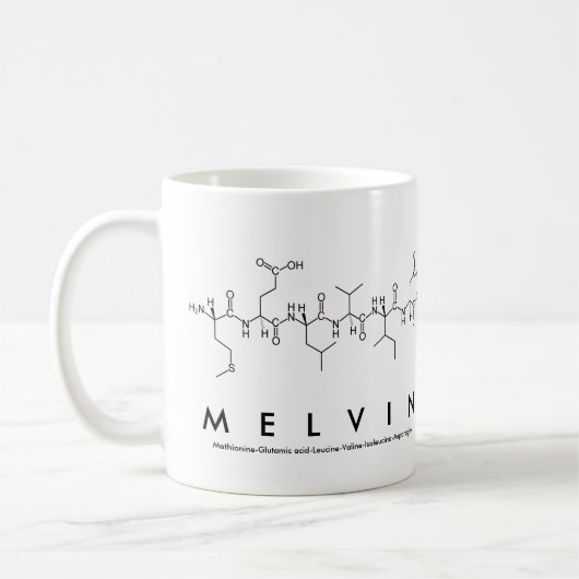 Mélvin peptide nom mug (Gauche)
