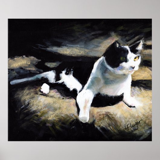 Melvin the Cat Fine Art Poster (Voorkant)