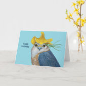 Melvin the merlin card kaart (Gele Bloem)