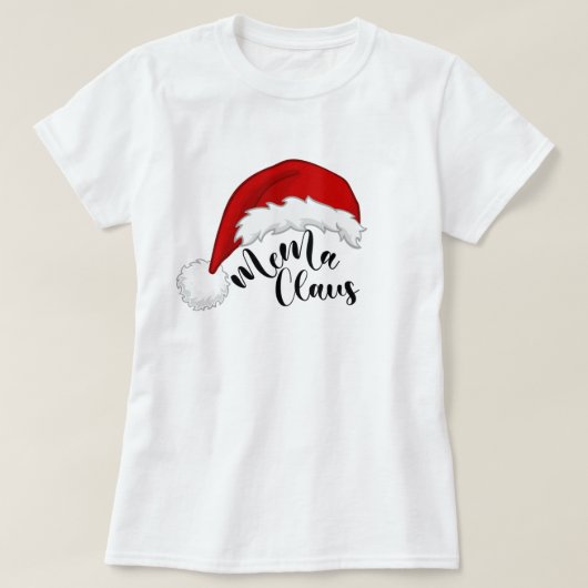Mema Claus Noël Père Noël T-Shirt (Design devant)