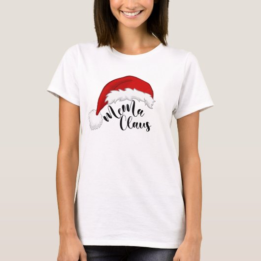 Mema Claus Noël Père Noël T-Shirt (Devant)