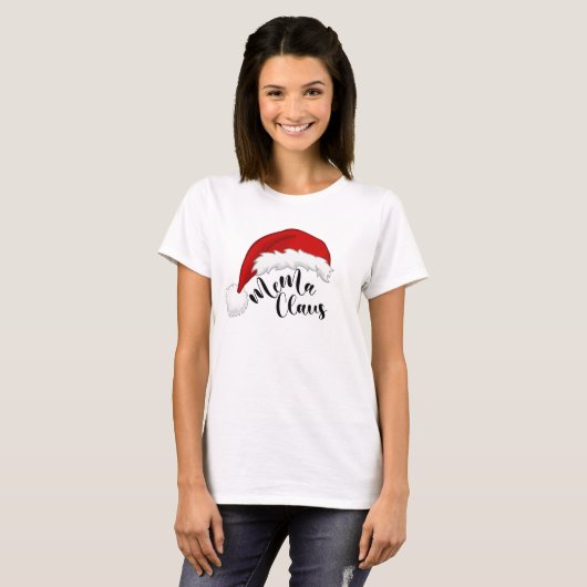 Mema Claus Noël Père Noël T-Shirt (Devant entier)