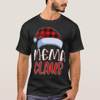 Mema Claus Santa Family Matching met kerstpyjama T-shirt