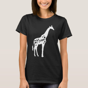 Mema Giraffe grootouders Dag Safari Zoo Grandmoth T-shirt