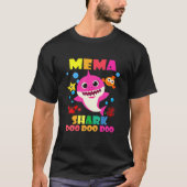 Mema Shark Doo Funny Baby Papa Kinder T-shirt (Voorkant)